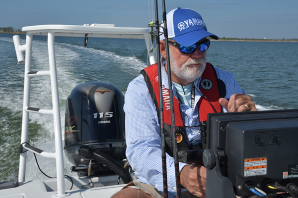 George loves boats and over the years he has owned a succession of large center consoles by some of the most famous tournament boat builders. All powered by Yamaha outboards and all wrapped in Yamaha colors and logos.